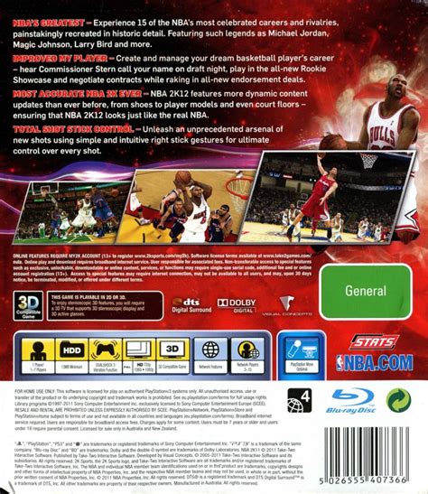 NBA 2K12 (2011) box cover art - MobyGames