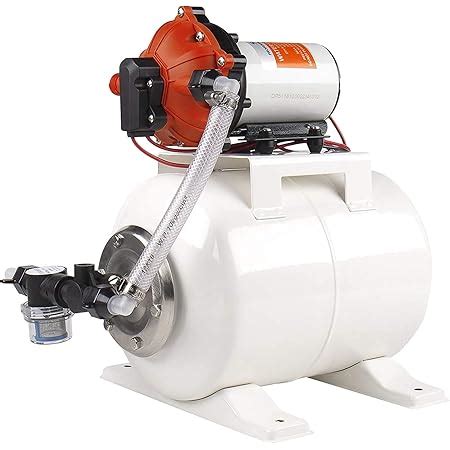 Amazon.com: SeaFlo Marine Water Pump 12 V DC 60 PSI 5.5 GPM 2 Gallon Accumulator Tank System ...