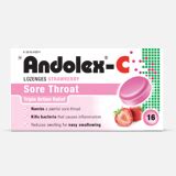 Andolex-C Lozenges for relief of a painful mouth and throat