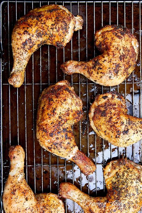 Crispy Oven Roasted Chicken Leg Quarters - Craving Tasty