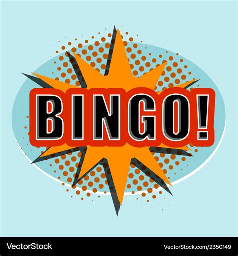 Cartoon bingo design element for the site Vector Image