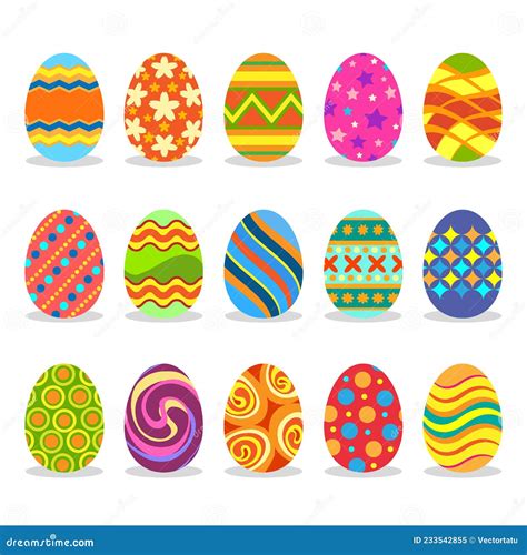 Paint easter eggs stock vector. Illustration of icon - 233542855