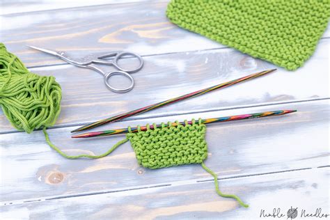 How to knit the Garter Stitch - Step by step tutorial for beginners