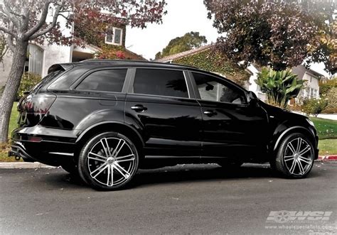 suv rims | 2011 Audi Q7 with 22" CEC C883 SUV in Matte Black wheels ...