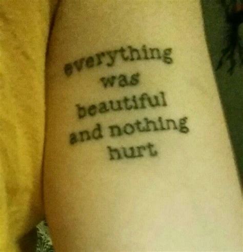 Everything Was Beautiful And Nothing Hurt Quote - ShortQuotes.cc