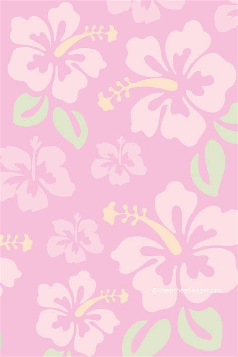 Pastel aesthetic pink trendy hibiscus wallpaper | Summer wallpaper, Cute summer wallpapers ...