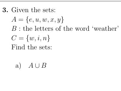 Sets: Union, intersection and complement worksheet (with solutions) | Teaching Resources