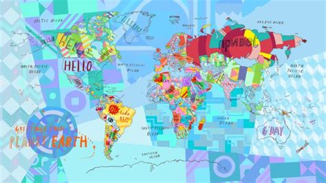 Hello World Map, Jess Wilson | Artsy: Maps | Pinterest | World, World ...