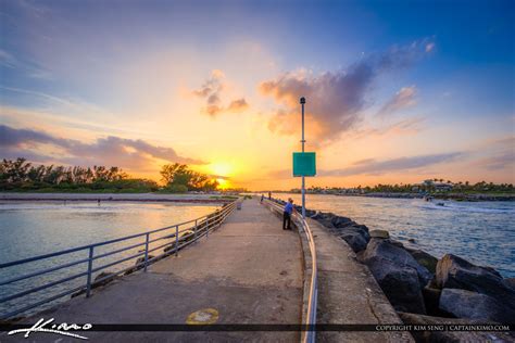 Jupiter Inlet Jetty Jupiter Florida | Royal Stock Photo