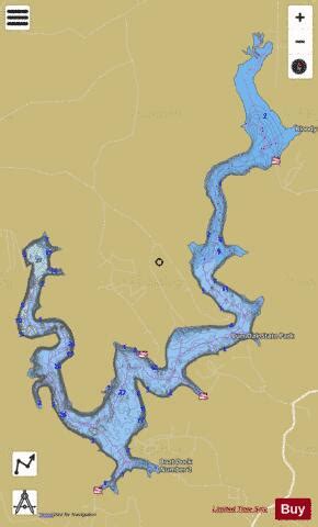 Burr Oak Fishing Map | Nautical Charts App