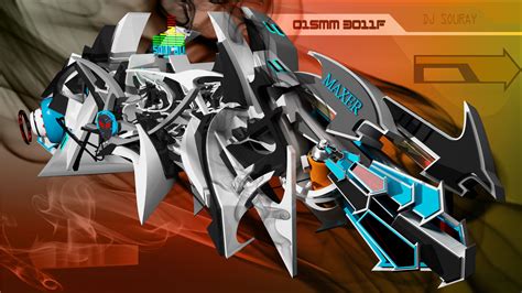 DJ SouRay 3d graffiti close view by anhpham88 on DeviantArt