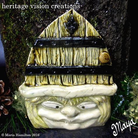 Goblin Door #2 | Pottery Fairy Door for Tree with Hand Sculpted Goblin Face by HeritageVision on ...