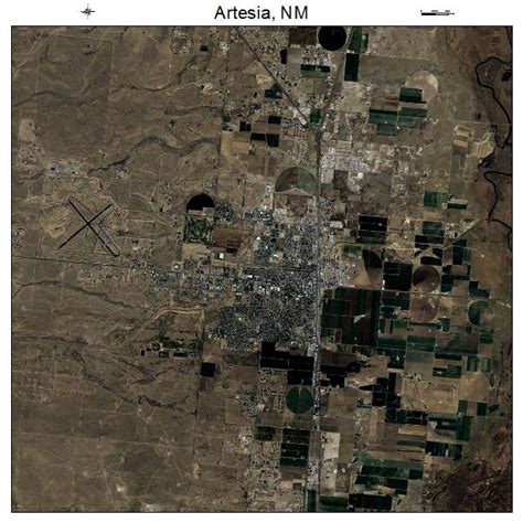 Aerial Photography Map of Artesia, NM New Mexico