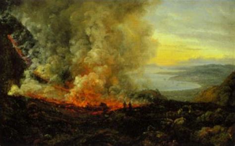 Eruption of Vesuvius 24 December 1820 Painting | J.C.Dahl Oil Paintings