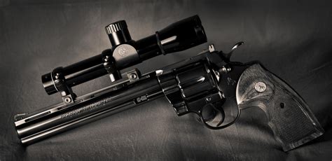 Download Man Made Colt Python Silhouette Revolver Wallpaper