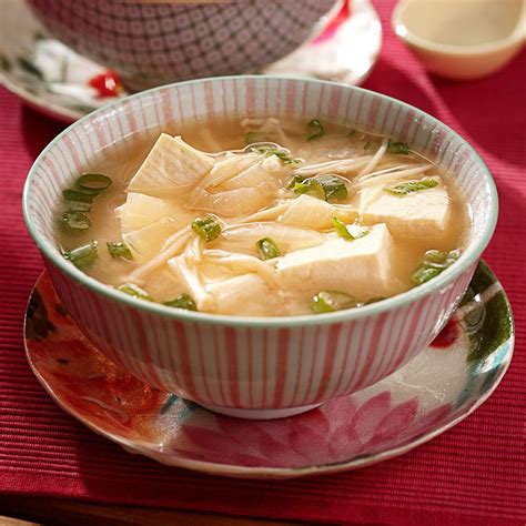 Miso Soup with Tofu and Enoki Recipe | Taste of Home