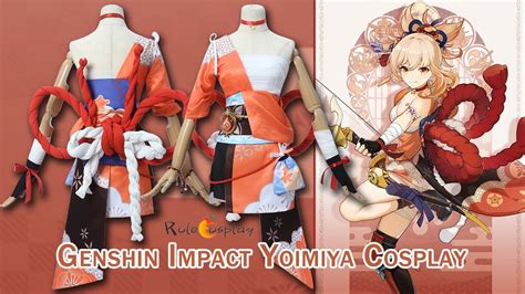 Genshin Impact Yoimiya Cosplay Costume Showcase｜RoleCosplay - YouTube