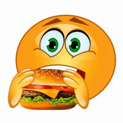 Eating Burger Emoji GIF - Eating Burger Emoji Chomp - Discover & Share GIFs | Funny emoji faces ...