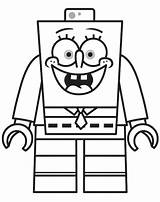 Lego Spongebob Coloring Pages sketch template