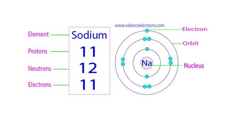 Sodium Atom Protons Neutrons Electrons