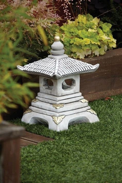 GARDEN PAGODA 56 Lb.japanese Stone Lantern, Concrete Pagoda,japanese ...