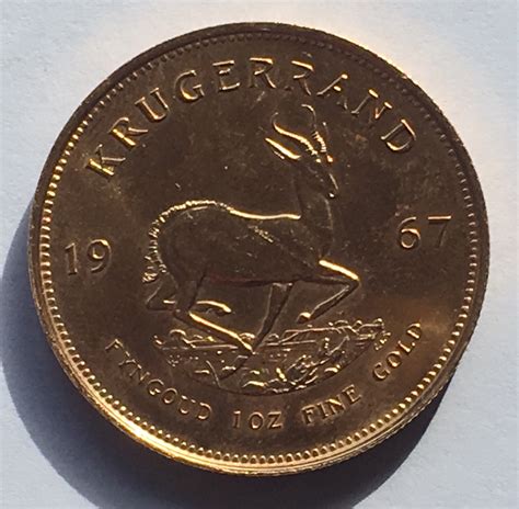 1967 Gold 1 Ounce Krugerrand – M J Hughes Coins