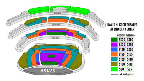 New York City The David H. Koch Theater at Lincoln Center Seating Chart | Shen Yun Performing Arts