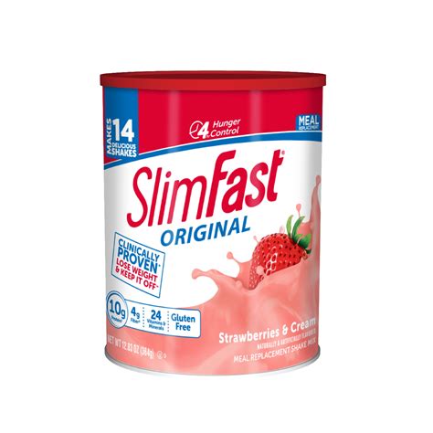 SlimFast Original Meal Replacement Shake Mix Powder, Strawberries ...