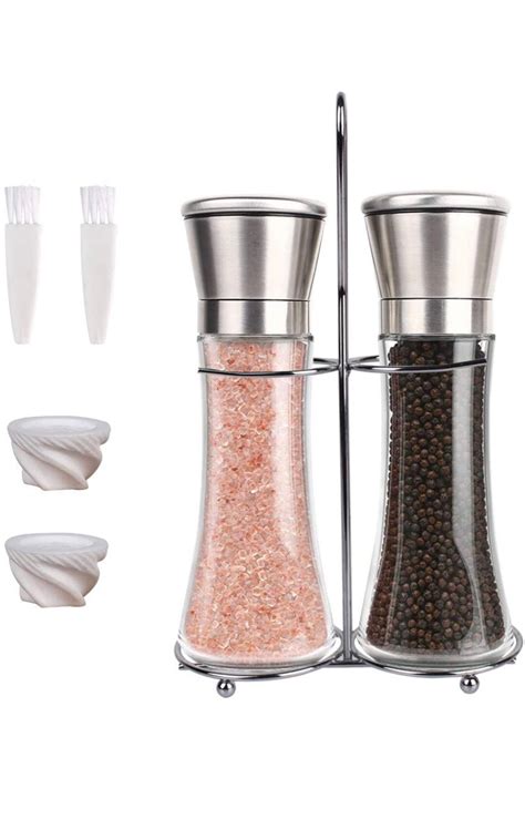 2 Pack Salt and Pepper Manual Grinder Salt and Pepper Shaker - Etsy