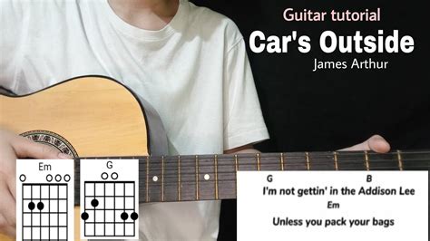 Car's Outside Guitar tutorial (James Arthur) Guitar tutorial - Easy ...