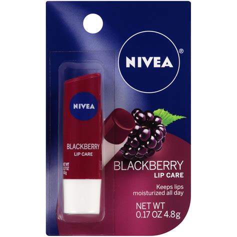 NIVEA Blackberry Lip Care, 0.17 Ounce - Walmart.com