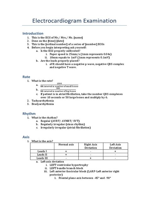 Electrocardiogram Examination | PDF | Electrocardiography | Cardiovascular Physiology