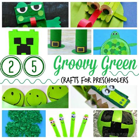 25 Groovy Green Crafts For Preschoolers