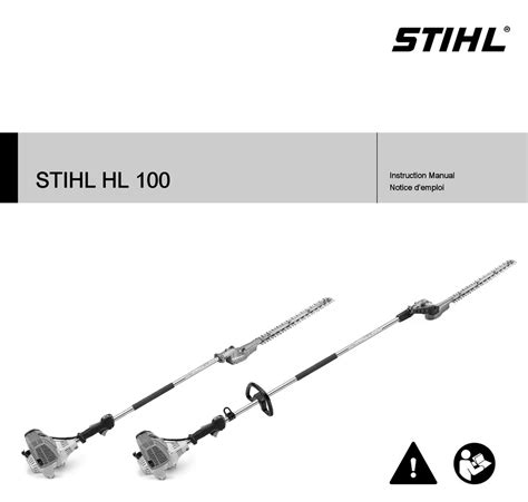 STIHL HL 100 INSTRUCTION MANUAL Pdf Download | ManualsLib