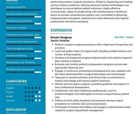 Surgeon Resume Sample in 2024 - ResumeKraft