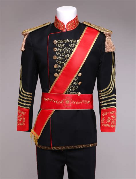 Royal Retro Costume Men's Black European Vintage Prince Charming Costume Outfit - Costumeslive.com