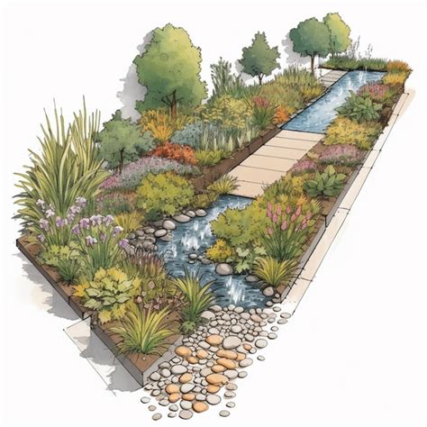 Rainwater gardens rain garden or bioswale designed to capture and treat ...