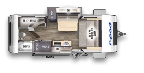 R Pod Campers Floor Plans – Two Birds Home