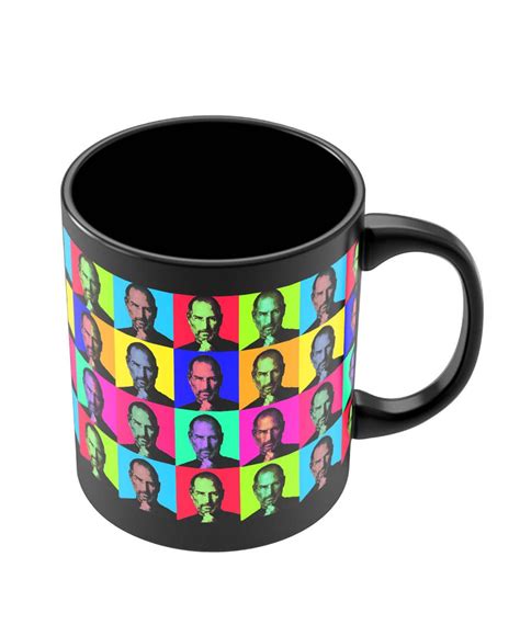 Coffee Mugs Online | Steve Jobs Pop Art Black Coffee Mug Online India | PosterGuy.in
