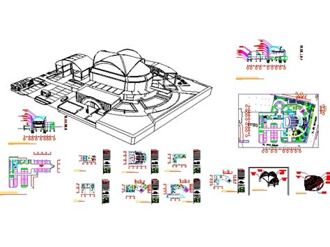 Art gallery in AutoCAD | Download CAD free (7.03 MB) | Bibliocad