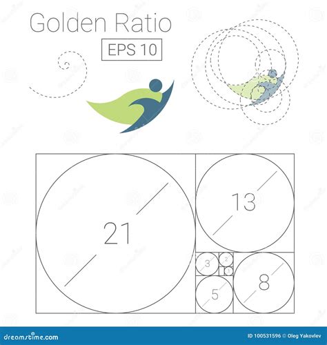 Golden Ratio Template Logo Vector Illustration Stock Vector ...