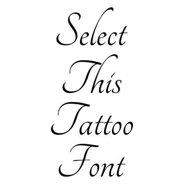 Cursive Tattoo Fonts Generator