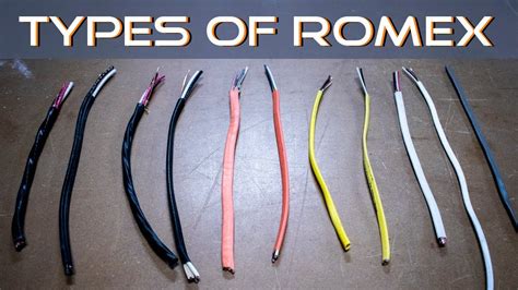 Types of Romex - YouTube | Type, Different types, Different colors