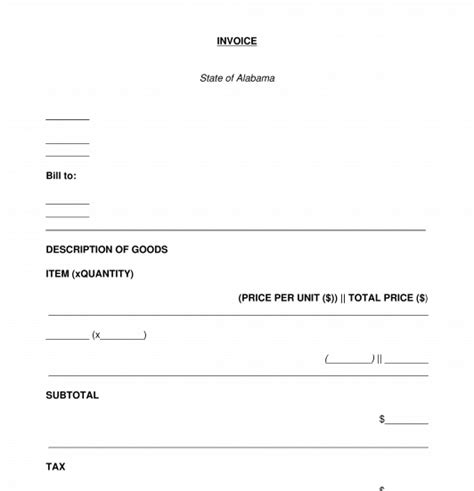 Invoice - FREE - Template, Online Sample - Word and PDF