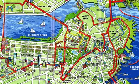 Printable Map Of Boston Attractions - Printable Maps