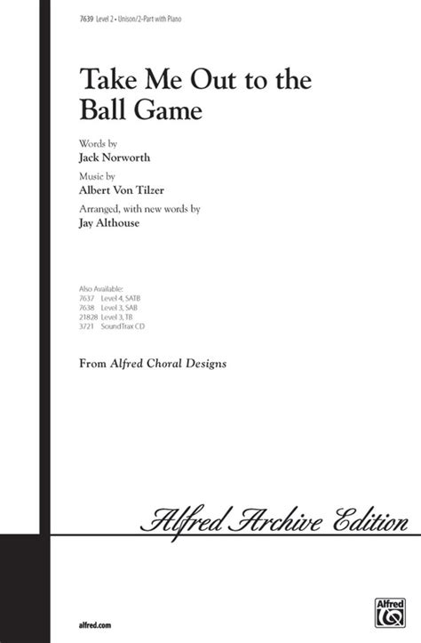 Take Me Out to the Ball Game: Unison/2-Part Choral Octavo | Sheet Music