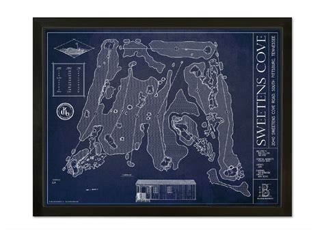 Sweetens Cove Blueprint Style Poster – Ballpark Blueprints