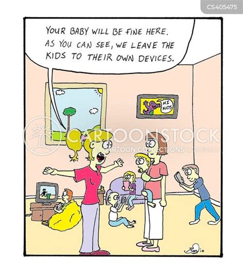 Baby Sitting Cartoons and Comics - funny pictures from CartoonStock