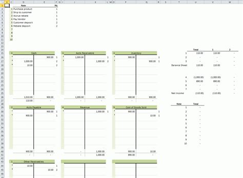 T Accounts – Daily Dose Of Excel throughout Accounting Spreadsheets Excel Formulas — db-excel.com