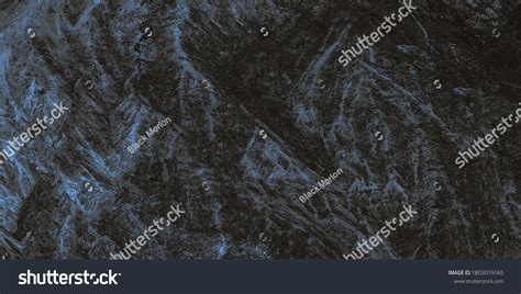 Dark Marble Texture Blue Patterns Background Stock Photo 1803019165 ...